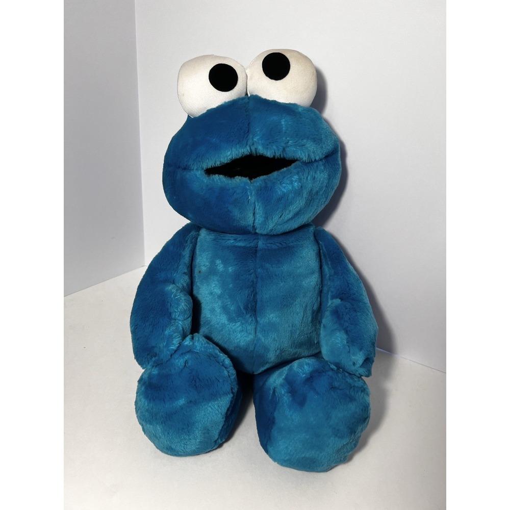 Vintage Tyco Large 24" Blue Cookie Monster Plush 1996 Jim Henson Sesame Street